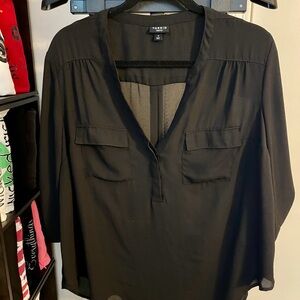 Torrid Black Blouse with Pockets